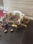 Schleich stall ambulans hästar och massa tillbehör