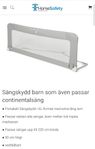 Ljusgrå sängskydd/sänghästar 100 resp 150 cm långa