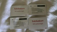 4 st telefonkort KV