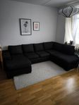 Svart soffa i bra skick