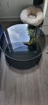 Soffbord i svart glas
