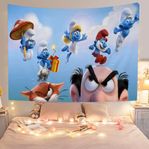 Ny Smurfarna Väggbonad