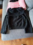 svart stickad polotröja stl L