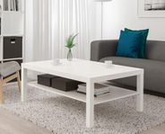 Soffbord vit 118x78 cm 