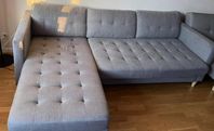 grå divansoffa med flytt divan,Hemleverans finns
