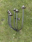 stor rejäl tung väggljusstake ljusstake järn