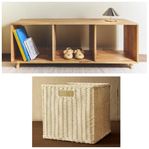 Sidobänk + korgar för barnrum Zara Home