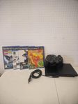 PS2 Slim / 4 Spel / 1 Handkontroll