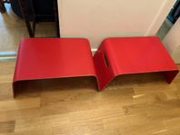 2 röda brickbord i snygg design, köp en eller båda