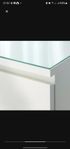 malm glasskiva vit