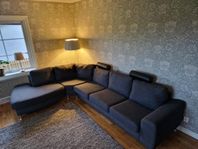 Soffa med öppet avslut / divan 5 sits hörn