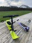 Snowrider och Sparkcykel 
