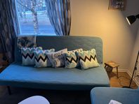 bäddsoffa inkl kuddar
