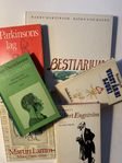 Humor av bla: Tage Danielsson, Harry Martinson & Parkinson