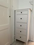 Ikea Hemnes byrå med 5 lådor, vit