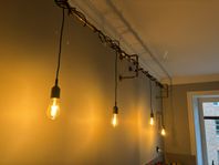 Hänglampor med vägg/tak-ställning 