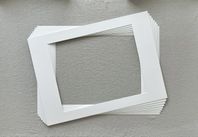 Clas Ohlson Passepartout, vit, 50x70 cm, 8 st