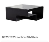Downtown soffbord i glas och stål 