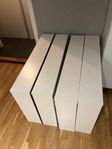 4 st komplement lådor till IKEA pax garderob 100x58, vita