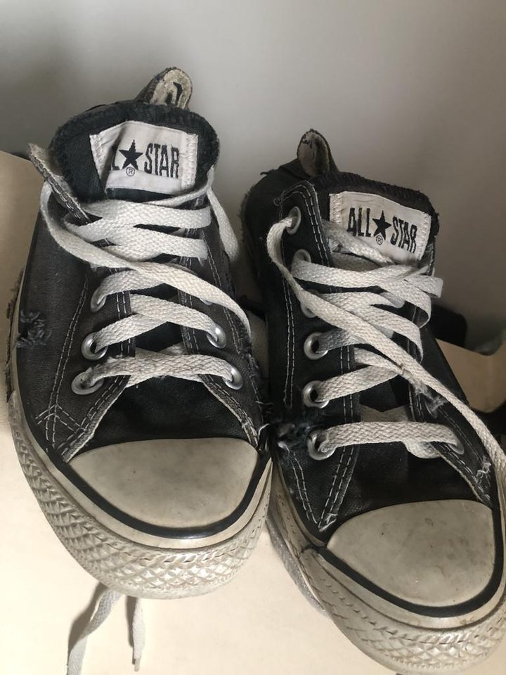 Converce sneakers i slitna st...
