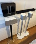 Sonos Playbar. Sonos Sub (Gen 2). Sonos Play:1, Sonos Play:3