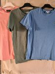 3 märkes t-shirts 