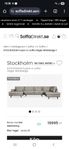 STOCKHOLM Fusion U-soffa vänster Mörkbeige