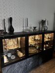 IKEA Sidobord Vitrinskåp -  Glas/Marmor