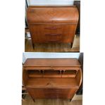 RULLKLAFFSEKRETÄR, teak, 50-tal, 