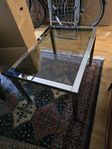 Vintage”Ervik” soffbord, Ikea 70-tal, Krom & Glas 