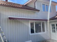 Markis vinröd 4,5 meter x 3 meter 