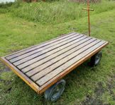 Dragvagn fyrhjulsvagn vagn dragkärra Hörby Bruk