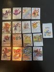 silvriga Pokémon kort 