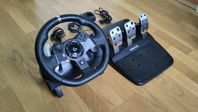 Logitech G920 - Ratt och pedaler