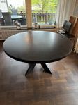Svart Matbord runt 150 cm