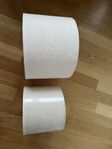 2 st nya beiga lampskärmar 