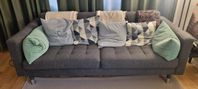 3 sitt soffa - mörkgrå