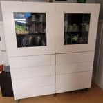 Ikea bestå vitrinskåp