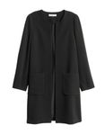 H&M En kort kappa svart  / stl 38 * L 90