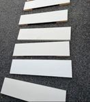 8st Ikea vit vägghylla 110*26cm
