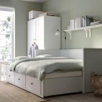 Dagbädd – IKEA HEMNES, vit, 80x200 cm