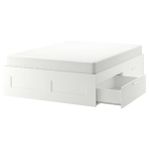 Sängstomme med förvaring + madrass IKEA BRIMNES