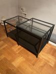 Vittsjö soffbord Ikea svartbrun/glas