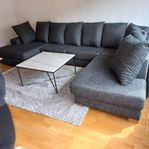 högkvalitets U soffa från Bellus med leverans