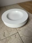 6 Djupa tallrikar, Villeroy & Boch, nyskick