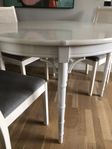 Miranda of Sweden Faux Bamboo bord. 4 IKEA rotting stolar