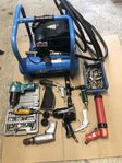 Kompressor Adac 1,5 Hk. Med tillbehör 