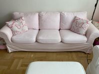 Soffgrupp, EKTORP Rosa 3-sitssoffa och fåtölj från IKEA