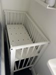 Baby crib with mattress – can be used as a bedside crib