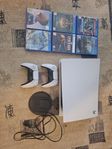 Playstation 5 + 2 Kontroller + 6 Spel